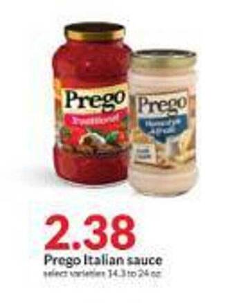 Hy-Vee Prego italian sauce offer
