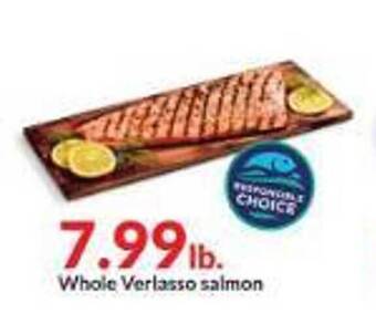 Hy-Vee Whole verlasso salmon offer