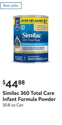 Walmart Similac 360 total care infant formula powder offer