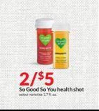 Hy-Vee So good so you health shot offer