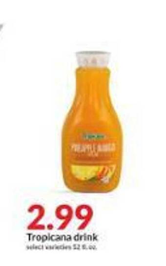 Hy-Vee Tropicana drink offer