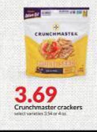 Hy-Vee Crunchmaster crackers offer