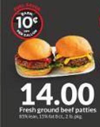 Hy-Vee Fresh ground beef patties offer