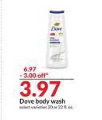 Hy-Vee Dove body wash offer