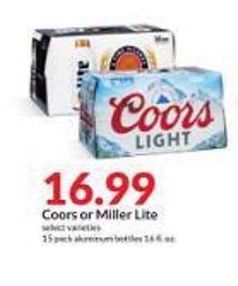 Hy-Vee Coors or miller lite offer