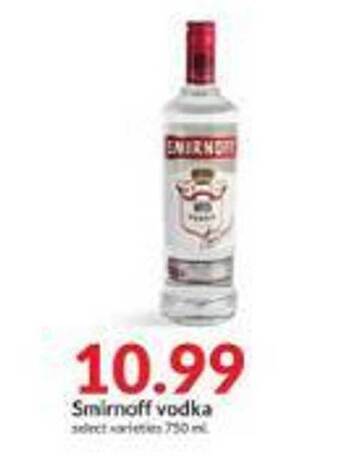 Hy-Vee Smirnoff vodka offer