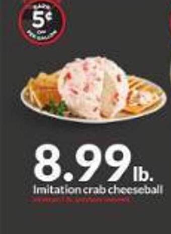 Hy-Vee Imitation crab cheeseball offer