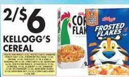 Met Foodmarkets Kellogg's cereal offer