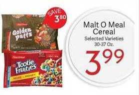 Riesbeck Malt o meal cereal offer