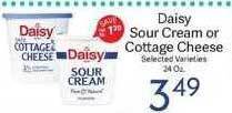 Riesbeck Daisy sour cream or cottage cheese offer