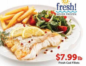 Fareway Fresh cod fillets offer