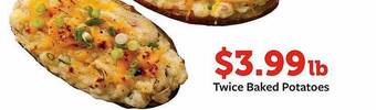 Fareway Twice baked potatoes offer