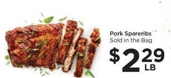 Food 4 Less Pork spareribs offer