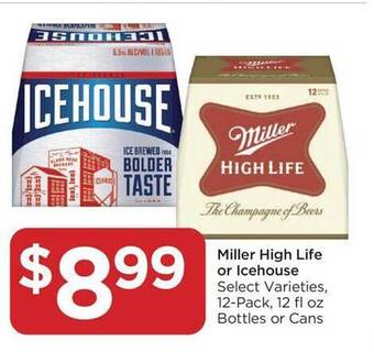 Food 4 Less Miller high life or icehouse offer