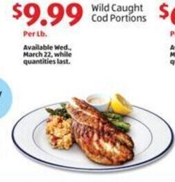 Aldi Wild Caught Cod Portions offer