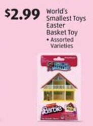 Aldi World's Smallest Toys Easter Basket Toy offer