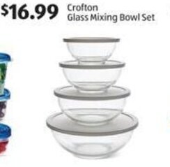 Aldi Crofton Glass Mixing Bowl Set offer
