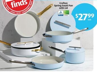 Aldi Crofton Spring Saute Pan with Lid offer