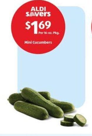Aldi Mini Cucumbers offer