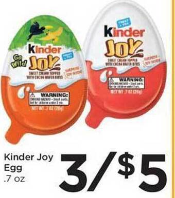 Food 4 Less Kinder joy egg offer