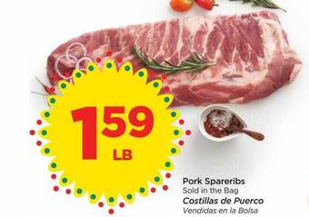 Food 4 Less Pork spareribs offer
