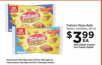 Food 4 Less Totino's pizza rolls offer