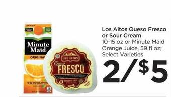 Food 4 Less Los altos queso fresco or sour cream offer