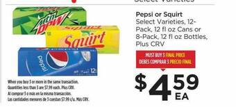 Food 4 Less Pepsi or squirt offer