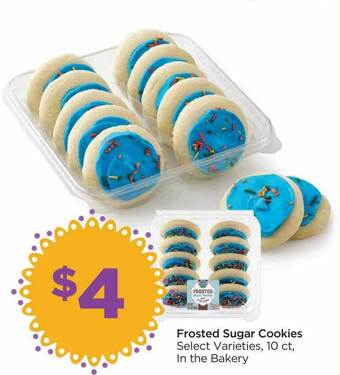 Food 4 Less Frosted sugar cookies offer