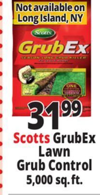 Ocean State Job Lot Scotts grubex lawn grub control 5,000 sq.ft. offer