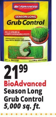 Ocean State Job Lot Bioadvanced season-long grub control, 5,000 sqft, 10 lbs offer
