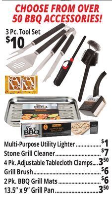 Ocean State Job Lot Bbq accessories offer