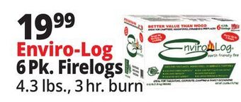 Ocean State Job Lot Enviro-log earth friendly firelogs, 6-count offer