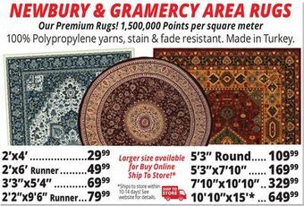 Ocean State Job Lot Newbury & gramercy area rugs offer