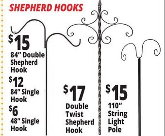 Ocean State Job Lot Shepherd hooks offer