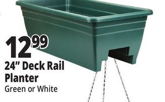 Ocean State Job Lot 24" universal railing planter, green offer