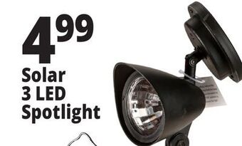 Ocean State Job Lot Solar 3 led spotlight offer