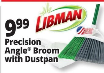 Ocean State Job Lot Precision angle® broom with dustpan offer