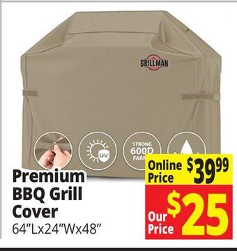 Ocean State Job Lot Premium bbq grill cover offer