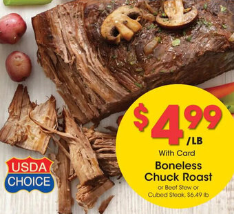 Kroger Boneless Chuck Roast offer