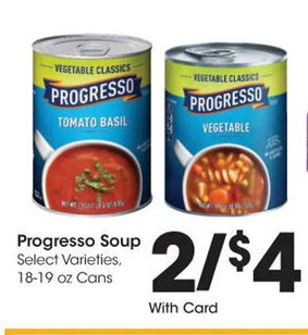 Kroger Progresso Soup offer