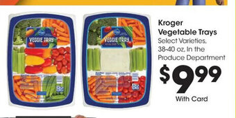 Kroger Kroger Vegetable Trays offer