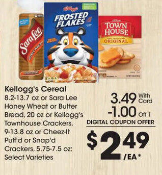 Kroger Kellogg's Cereal offer