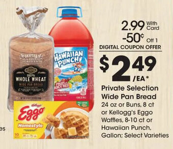 Kroger Private Selection Wide Pan Bread offer