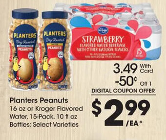 Kroger Planters Peanuts offer