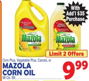 Bravo Supermarkets Mazola corn oil offer