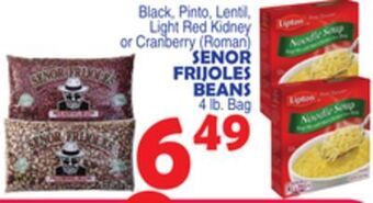 Bravo Supermarkets Senor frijoles beans offer