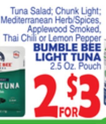 Bravo Supermarkets Bumble bee light tuna offer