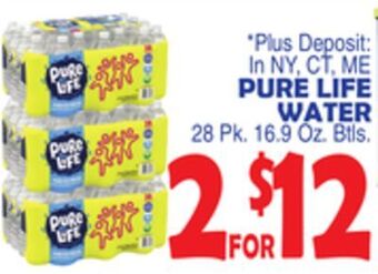 Bravo Supermarkets Pure life water offer