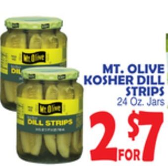 Bravo Supermarkets Mt. olive kosher dill strips offer